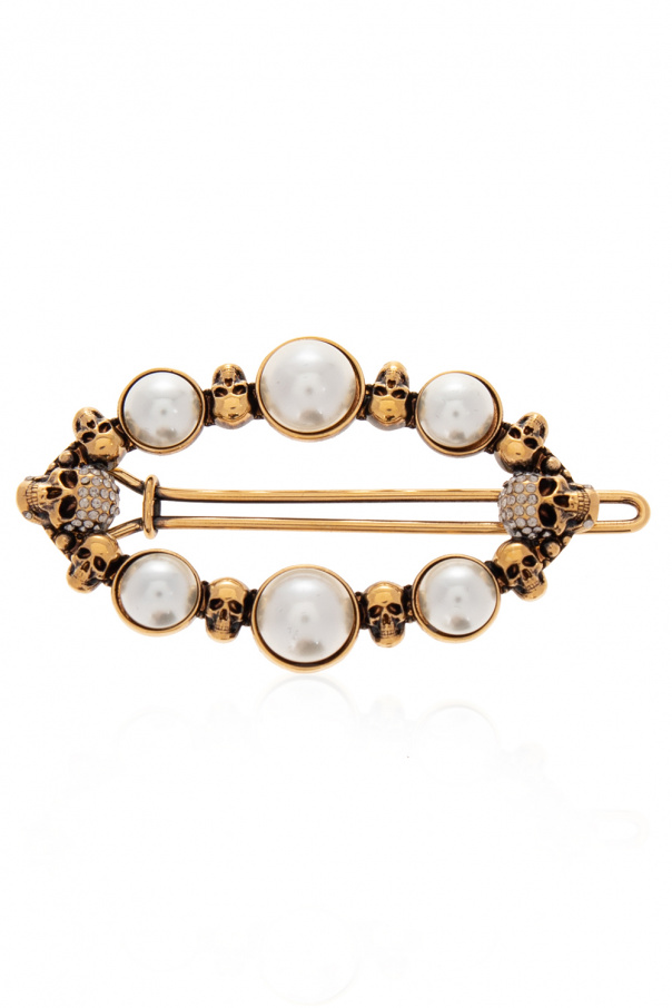 Alexander McQueen ピン/ ブローチ Women's Jewelled Arrow Safety Pin Brooch in Silver